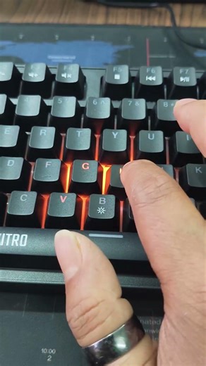 acer Nitro G Wired Mechanical Gaming Keyboard | 98% Layout with Multifunction Knob | Red Switches