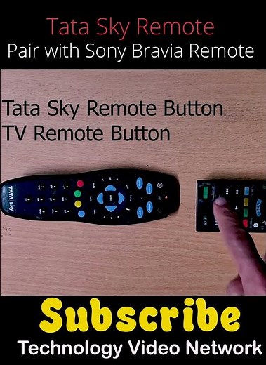 How to pair Tata Sky Remote with Sony Bravia TV Remote - Part 1 | #TataSkyRemote #HowToPair #SonyTV