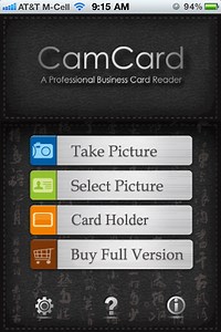 QuickAdvice: Scan Business Cards Into Your iPhone’s Contacts With CamCard - Plus Win a Promo Code!