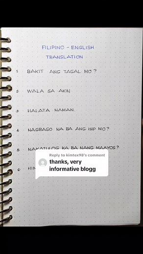 Filipino to English Translation: Educational Video