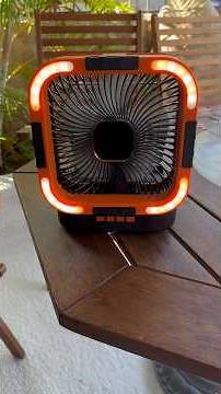 Portable solar fan with LEDs #fan #solarpanel #gadgets #tech #fans