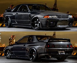 Garage Active aero wide body kit (carbon fiber) for Nissan Skyline R32