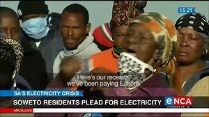 Residents of Snake Park in Soweto say they have been without electricity for a year and a half. They claim they've been paying their electricity, yet continue to live in the dark. The elderly in the community are pleading with Eskom to assist them. Courtesy #DStv403 | eNCAnews