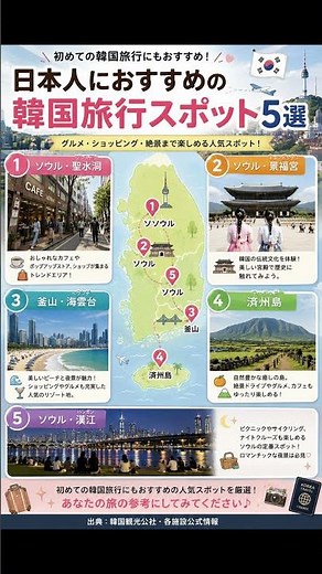 日本人におすすめの韓国旅行スポット5選 #韓国旅行 #ソウル観光 #旅行スポット #海外旅行