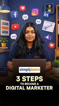 3 Steps To Become A Digital Marketer | Digital Marketing Roadmap In 2026 | #Shorts | #Simplilearn
