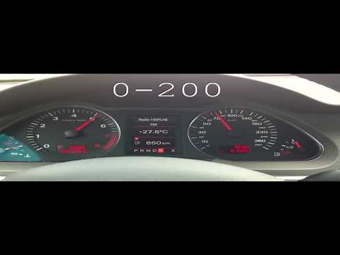 Audi A6 3.2 FSI Quattro accelerating