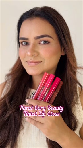 Shivani & Kaashvi on Instagram: "Gloss goals ✨💄 Loving the Parul Garg Tinted Lip Gloss for that perfect shine + comfort! 💖 Shades: 🌹 Rose 01 – Deep Berry Pink 🍑 Glam 02 – Natural Peach Pink 💗 Kiss 03 – Classic Everyday Pink 🤎 Luxe 04 – Soft Warm Brown ✨ Benefits: • Enriched with Shea Butter & Vitamin E • SPF 20 for added protection • Lightweight & non-sticky • Hydrating and comfortable • Sheer tint with luminous shine • Wear alone or layer over lipstick Which one are you picking? 💕 #Parul
