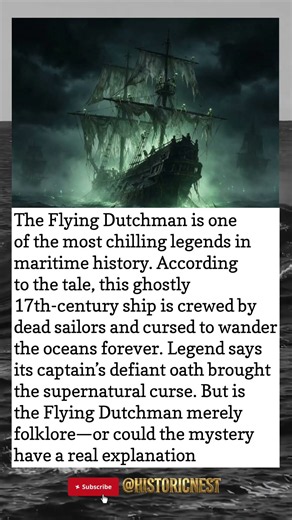 The Flying Dutchman: The Ghost Ship Cursed to Sail Forever 👻🚢