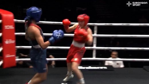 🥊Jenny Lehane🥊 Team Ireland 54kg Jenny Lehane of DCU Boxing Club, Dublin, contested her first WORLD BOXING Championship opened her account with a 5-0 win over Wicktoria Rogalinska of Slovakia. She then faced No. 1 seed, USA's Yoseline Perez Watch the semi-finals and finals, Live & Free on Eurovision Sport ⬇️ https://t.co/PnHqOszlKV | Boxing Ireland