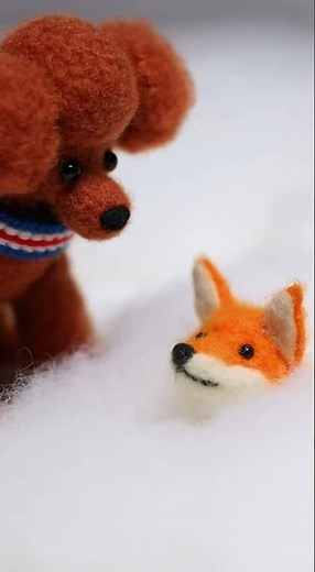 The Ultimate Fox Boop in Snow! 🦊❄️ #Satisfying #Fox #SnowASMR