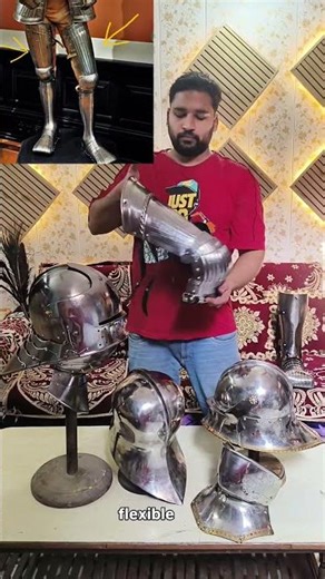 Cuisses medieval Armours expert Maximilian fluted design is very rear work,#trending #youtubeshorts