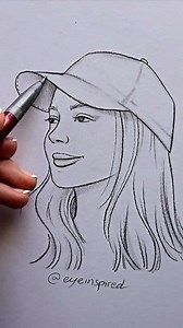 How to draw a hat 🧢 #art #artwork #artist #draw #drawing #skech #illustration #diy #craft #satisfying #paint #cartoon #anime | Eyeinspired