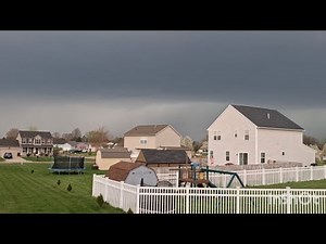 Intense microburst with 60 mph winds on April 19th, 2025