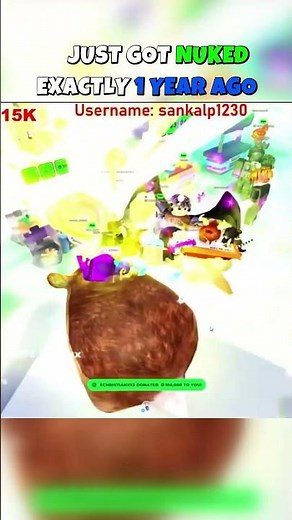 This NUKE Was Insane… 1 Year Ago #roblox #plsdonate