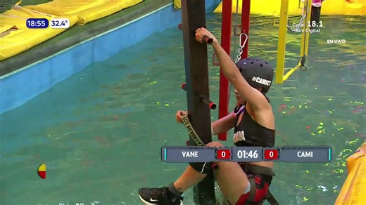 🦬🔥 CamiC7 fue SUPERIOR a VaneC7 en #ArmadoDeEscaleras y recupera su color! 🟡🔴 #Calle7RangersF1