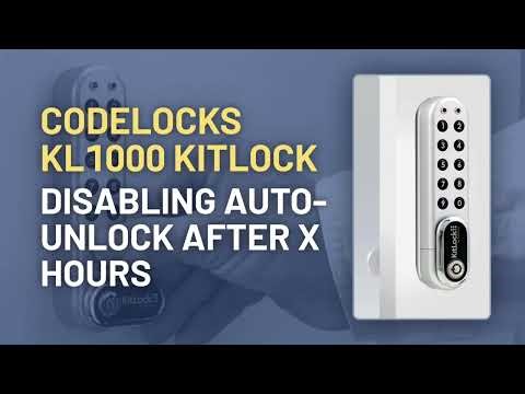 CodeLocks KL1000 KitLock: Disabling Auto-Unlock after X Hours