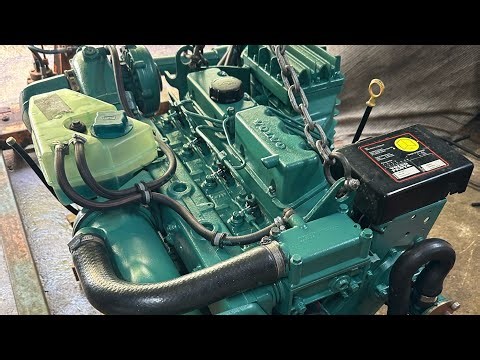 Volvo Penta TAMD31P first cold start after full rebuild