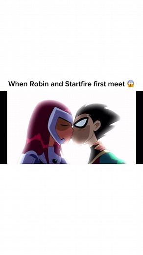 Robin and Starfire Kiss: Teen Titans Love Story Revealed