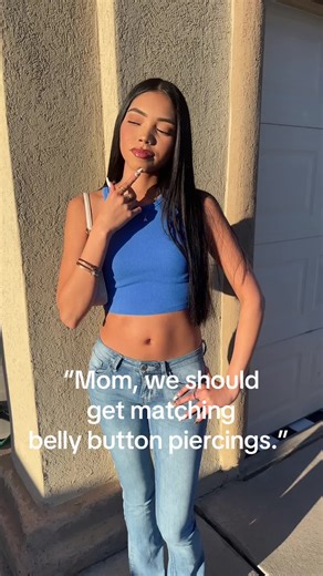 Matching Belly Button Piercings: A Fun Mother-Daughter Moment
