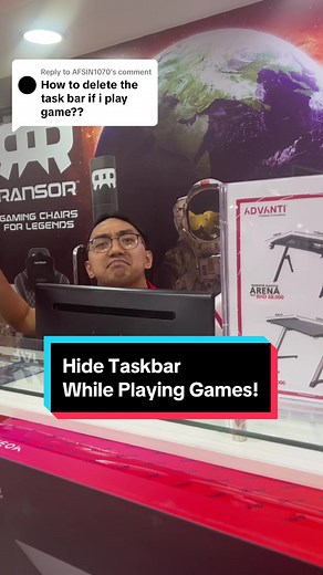 How to Hide Taskbar While Playing Games