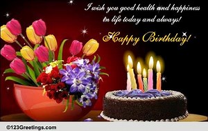 A Joyful Birthday ecard For Dear Ones.