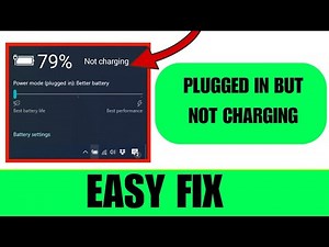 Easily Fix Plugged in But Not Charging | Battery Issue | PC/Laptop