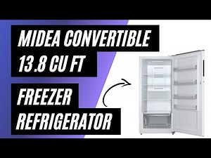 Midea 13.8 cu ft Convertible Upright Freezer or Refrigerator – Honest Review & Demo!