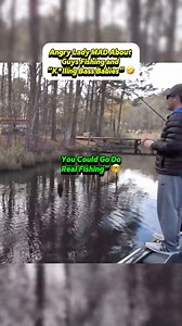 Karen Lady Thinks he’s Killing Baby Bass 😳 #fishing #karen #rage | Michael Hussey