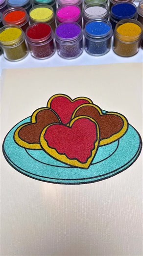 Sand Art Coloring ASMR on Instagram: "Relaxing Sand Art 🍪 Cookie Plate #asmr #asmrsounds #satisfying #sandart #oddlysatisfying #sandpainting #satisfyingvideo #usainstagram"