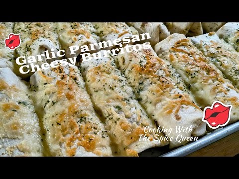 This Parmesan Garlic Chicken Cheese Burrito is Dangerously Good #burrito #chickenburrito