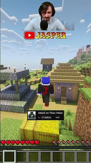 I'M HIDING FROM THE TITANS! #minecraft