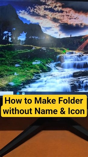 Secret Folder Without Name & Icon | Hide Files Without Software | #folder #computer