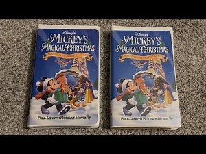 2 Different VHS Versions of Mickey’s Magical Christmas Snowed In At The House Of Mouse (2001)