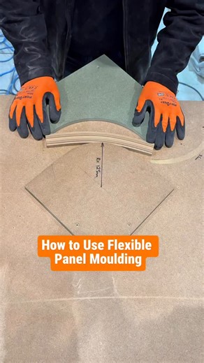 SKIRTING 4 U | SKIRTING BOARDS & WALL PANELLING on Instagram: "Creating a curved corner for your wall panels is easier than ever thanks to our flexible panel moulding 🟠 Let us know if you have any questions!"