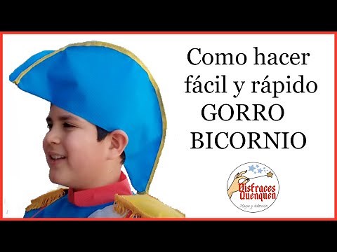 DIY. SAN MARTÍN or BELGRANO BICORN HAT. How to make a general or military hat.
