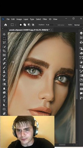 Change EyeBall Coulor in Photoshop #photoshop #tutorial #shorts #design #viral #trending