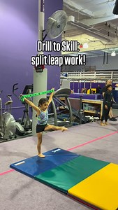 41K views · 1.3K reactions | Today’s drill to skill features split leap work on floor! We’re working on posture, bringing the front leg up, and landing. Go Nina- she is training L3! ✨ | Ultimate Sports Connection | Facebook