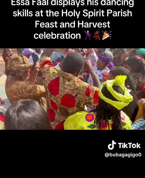 Ahead of 2026: Essa Faal displays his dancing skills at the Holy Spirit Parish Feast and Harvest celebration 🕺💃🏽🎉