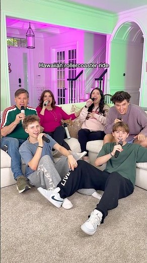 Singing "Hawaiian Roller Coaster Ride”as a family on the couch tonight! 🌊🏄🏻