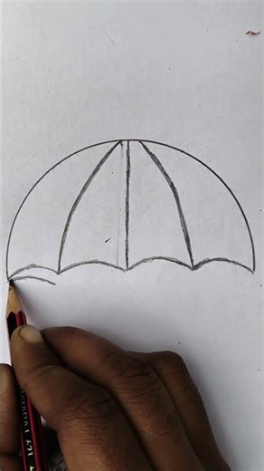 Easy Umbrella Drawing Tutorial ✍️😍