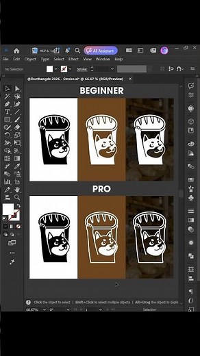Crop Logos Like a Pro in Adobe Illustrator 2026 🔥 #shorts