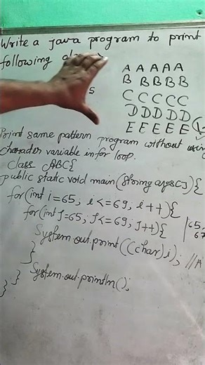java pattern program