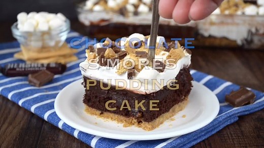 1.7M views · 289 reactions | This gooey Chocolate S’mores Pudding Cake is a great summer dessert!!! Chocolate & marshmallow always gets my vote! Get the PRINTABLE RECIPE HERE: https://insidebrucrewlife.com/2014/06/chocolate-smores-pudding-cake/ | Inside BruCrew Life | Facebook
