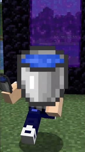 The ULTIMATE Way to Make a Nether Portal with a Water Bucket 🔥 #minecraft #shorts #viralshorts