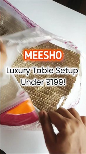 ✨ Dining Table Glow-Up Under ₹199! 🍽️ | Premium Placemats from Meesho 🤎 ‪@Meesho‬