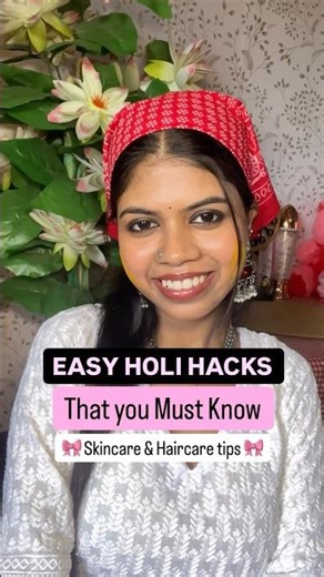 Pre Holi Skincare & Haircare Routine | Protect Skin & Remove Colors Easily #skincare #haircare #holi