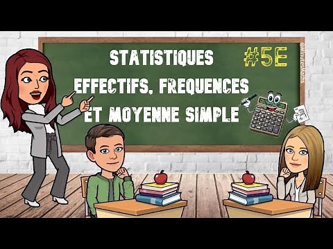 COURS STATISTIQUES : EFFECTIFS, FRÉQUENCES ET MOYENNE SIMPLE [5EME]