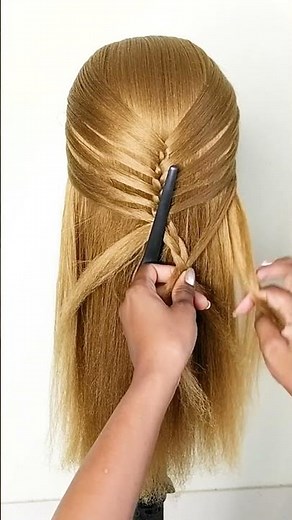 Simple Open Hairstyles | Easy Unique Hairstyle Tutorial for Girls & women