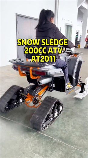 Yang Emily on Instagram: "200CC Track-Sled ATV – Conquer Snow like a Pro! #quad"