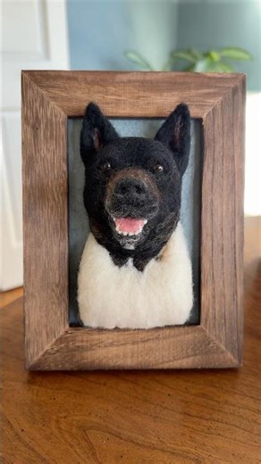 Hulk is so cool looking! 😍 #dogportrait #needlefelt #art